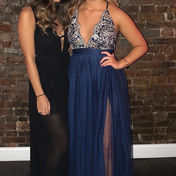 Long Navy Dress - Picture 1 of 6